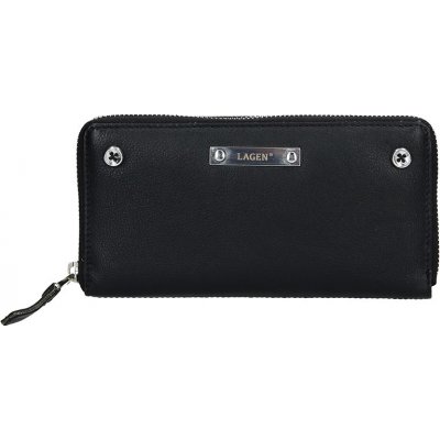 Lagen Dámská kožená peněženka Nicole černá – Zboží Mobilmania