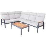 Rojaplast Rohový zahradní set - ANNECY, hliníkový – Hledejceny.cz