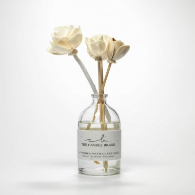 The Candle Brand Vonný difuzér Lavender with Clary Sage 110 ml krémová barva sklo – Zboží Mobilmania