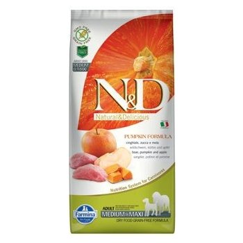 N&D Pumpkin Dog Adult Medium & Maxi Grain Free Boar & Apple 2,5 kg