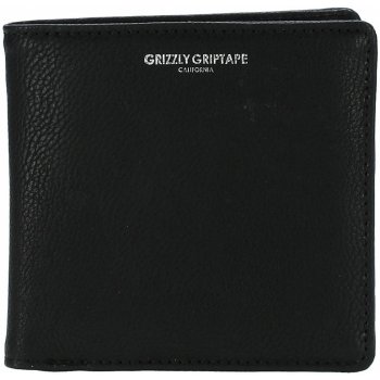 Grizzly Pebbled Pu Leather Biofold black peněženka