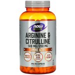 Now Foods Arginine & Ornithine 500 mg 250 mg 250 kapslí – Hledejceny.cz