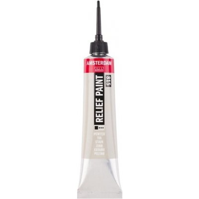 Amsterdam Relief Paint 20 ml | cínová