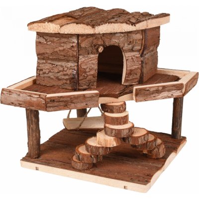 Flamingo Domeček pro hlodavce HANSY dřevěný 20 x 20 x 20 cm – Hledejceny.cz