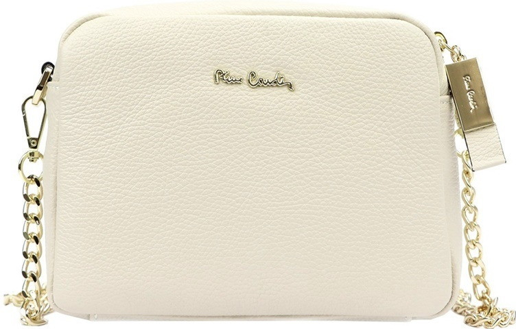 Pierre Cardin malá kožená béžová crossbody kabelka no. 48