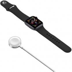 SES Magnetická bezdrátová nabíječka pro Apple Watch bílá 9927