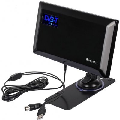 PS SLIM pokojová DVB-T anténa aktivní s LTE filtrem. – Sleviste.cz