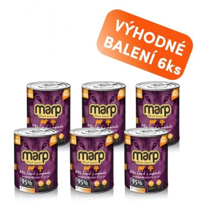 Marp Mix Lamb and Vegetable jehněčí a zelenina 6 x 400 g – Hledejceny.cz