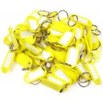 Přívěsek na klíče Klíčové závěsy, 100 ks, žluté – Hledejceny.cz