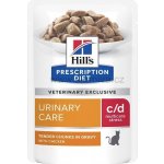 Hill's Prescription Diet C/D Urinary Stress s kuřetem 12 x 85 g – Hledejceny.cz