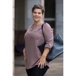 Figo Dlouhá košile JANA Červená – Zboží Mobilmania