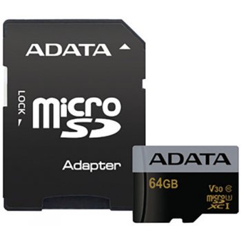 ADATA microSDXC 64 GB UHS-I U1 AUSDX64GUI3V30G-RA1
