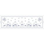 Beruška Vyšívání ubrus 150x45 cm vánoční štola – Hledejceny.cz