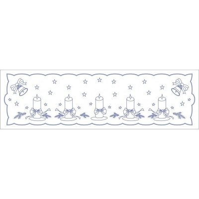 Beruška Vyšívání ubrus 150x45 cm vánoční štola – Hledejceny.cz