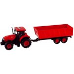 Teddies Traktor Zetor s valníkem plast 36cm na setrvačník na bat. se světlem se zvukem v krabici 39x13x13cm – Zboží Dáma