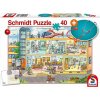 Puzzle SCHMIDT Dětská nemocnice + dětský stetoskop 40 dílků