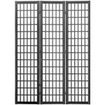 SucceBuy Paraván 3dílný 120,5 x 170 cm Japonský styl otočný a skládací dřevěný – Zboží Dáma