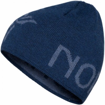 Norrona čepice /29 mid merinoUll logo Beanie Indigo Night Melange – Hledejceny.cz
