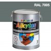 Barvy na kov Alkyton hladký lesklý RAL 7005 5 L tmavě šedá