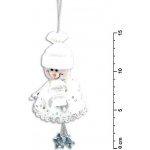 sněhulák stříbrný 15cm YX-09565D1S 8885216 – Hledejceny.cz