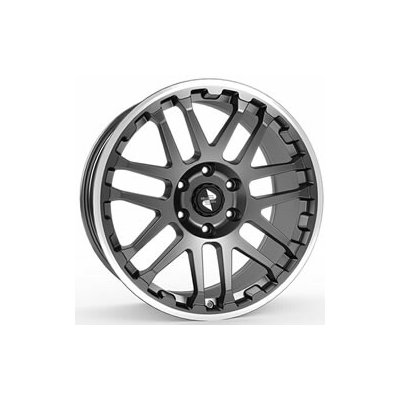 ETABETA COMBAT 10x22 5x127 ET32 anthracite matt lip + cap polished | Zboží Auto