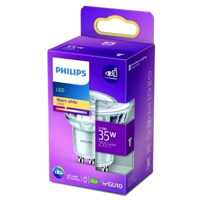 Philips LED classic 3,5W/ 35W GU10 WW 36D RF ND SRT4 – Zboží Mobilmania