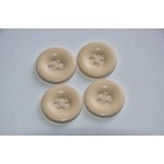 Knoflík čtyřdírkový 25mm béžový – Zboží Mobilmania