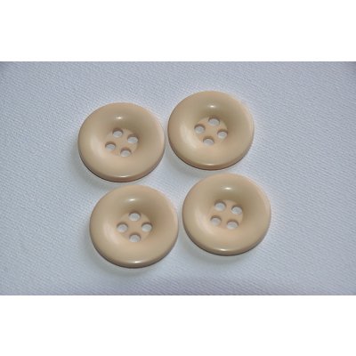 Knoflík čtyřdírkový 25mm béžový – Zboží Mobilmania