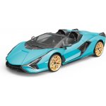 RE.EL Toys RC auto Lamborghini Sian modrá metalíza proporcionální RTR LED 2,4Ghz 1:12 – Zboží Dáma