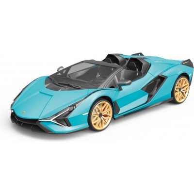 RE.EL Toys RC auto Lamborghini Sian modrá metalíza proporcionální RTR LED 2,4Ghz 1:12 – Zboží Dáma