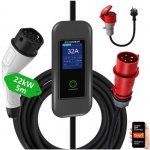 IMMAX NSE003 22kW 3fázová max. 32A výstup IEC 62196 Typ 2 adaptér CEE na Schuko 1 fáze 5m | Zboží Auto