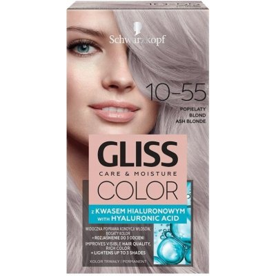 Gliss Color 10-55 popelavá blond barva na vlasy 142 ml