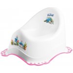 Maltex Nočník s protiskluzem The Smurfs - bílá/růžová – Zbozi.Blesk.cz