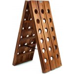 FurniGO Skládací stojan na víno 36 lahví – Zboží Dáma