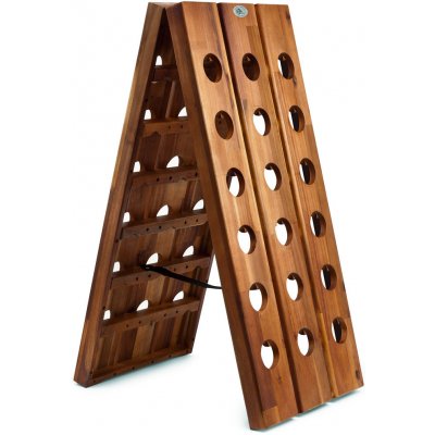 FurniGO Skládací stojan na víno 36 lahví – Zboží Dáma