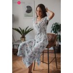 Těhotenské kojící šaty Two Ways Long Mint – Zboží Dáma