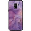 Pouzdro a kryt na mobilní telefon Pouzdro Mobiwear Glossy Samsung Galaxy A8 2018 - G050G - Fialový mramor