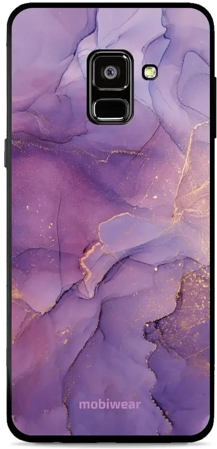 Pouzdro Mobiwear Glossy Samsung Galaxy A8 2018 - G050G - Fialový mramor