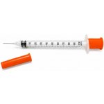 Black Storm medical Inzulinová stříkačka 1 ml sterilní s integrovanou jehlou 29 G verze U-100 – Zboží Dáma
