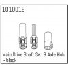 Modelářské nářadí Absima Main Drive Shaft Set & Axle Hub black