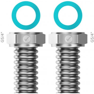 Merabell READY! Připojovací hadice, vnitřní G5/4" × vnitřní G5/4", 50 cm M0435 – Sleviste.cz