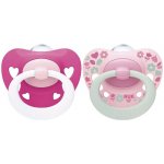 Nuk Šidítko Signature 2ks holka růžová – Sleviste.cz