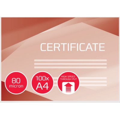 GBC Laminovací kapsy HighSpeed 80Mic 100pcs – Hledejceny.cz