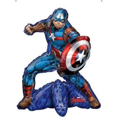Anagram Avengers Captain America samostojící 55x66cm fóliový balónek – Zboží Dáma