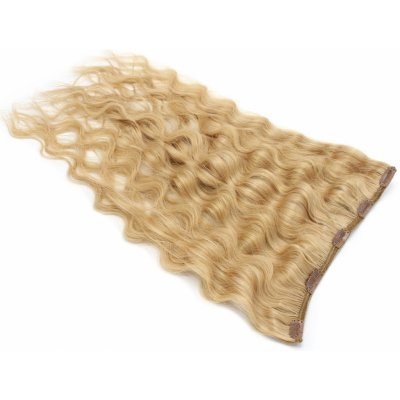 Clip pás 40cm vlnitý přírodní blond – Hledejceny.cz