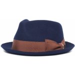 Goorin Bros. trilby klobouk s hnědou stuhou Goorin Bros Fabyan Park modrý – Zboží Dáma