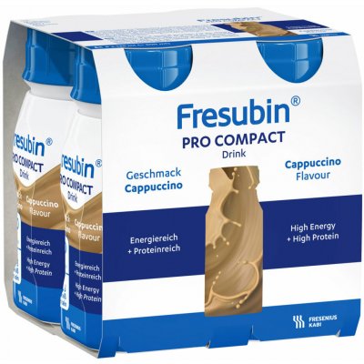 FRESUBIN PRO COMPACT DRINK PŘÍCHUŤ CAPPUCCINO POR SOL 4X125ML – Hledejceny.cz