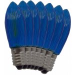 ElektroSkalka Žárovky LED 14V až 55V/0,3W E-10 Filament 7ks svíčky modré (1ks) – Hledejceny.cz