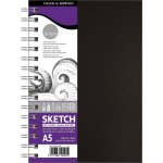 Daler Rowney Simply Sketch Book Simply A5 100 g Black – Zboží Mobilmania