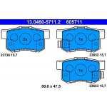 Sada brzdových destiček, kotoučová brzda ATE 13.0460-5711.2 – Sleviste.cz